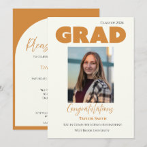 Elegante moderne orangene Schreibmaschinentype auf