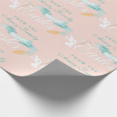 Elegante Moderne Ostern Personalisiert Geschenkpapier (Ecke)