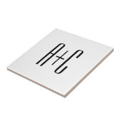 Elegante, moderne Paare | Weiß und Schwarz Fliese (Seite)