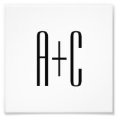 Elegante, moderne Paare | Weiß und Schwarz Fotodruck (Vorne)