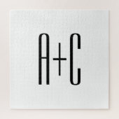 Elegante, moderne Paare | Weiß und Schwarz Puzzle (Vertikal)