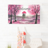 Elegante Moderne, pastellrosa, florale rustikale H Banner (Insitu)