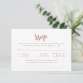 Elegante moderne Peonies White Wedding QR Code UAW Begleitkarte (Stehend Vorderseite)