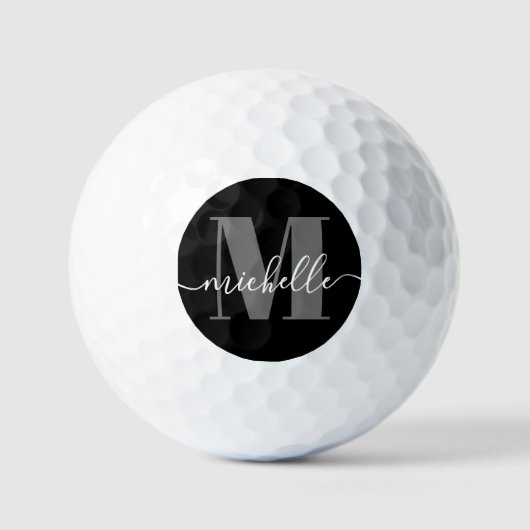 Elegante moderne Personalisierte Monogram-Golfbäll Golfball (Vorderseite)