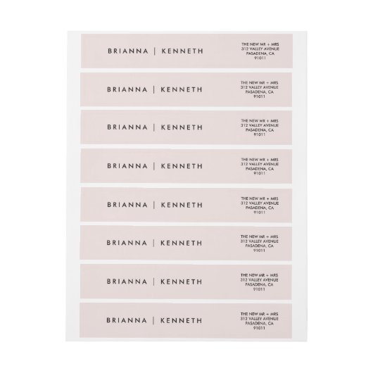 Elegante Moderne Petalrosa und Schwarze Hochzeit (Bogen)