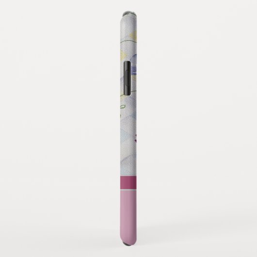 Elegante moderne Platterbsen mit dem Namen Fuschia Case-Mate iPhone Hülle (Hinten/Rechts)