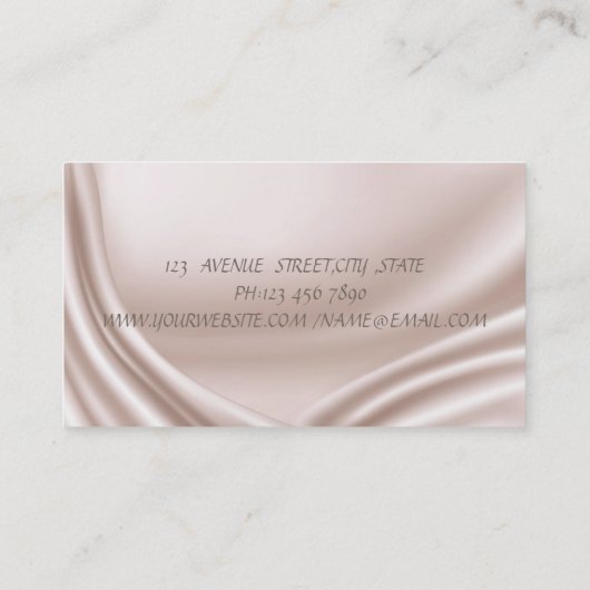 Elegante moderne Professionalität, Silhouette Visitenkarte (Rückseite)