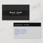 Elegante moderne professionelle Kohlenstofffaser Visitenkarte (Vorne/Hinten)