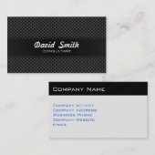 Elegante moderne professionelle Kohlenstofffaser Visitenkarte (Vorne/Hinten)