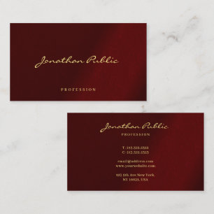 Elegante moderne professionelle Typografieschrift Visitenkarte