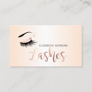 Elegante moderne professionelle Wimpern Visitenkarte