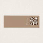Elegante moderne Qr-Code-Grafikkarte für das Logo (Vorderseite)