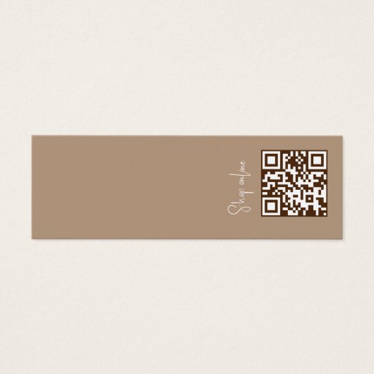 Elegante moderne Qr-Code-Grafikkarte für das Logo (Vorderseite)