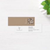 Elegante moderne Qr-Code-Grafikkarte für das Logo (Schreibtisch)