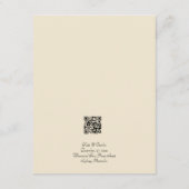 Elegante moderne Qr-Code-Umschließungskarte für Fo Begleitkarte (Rückseite)