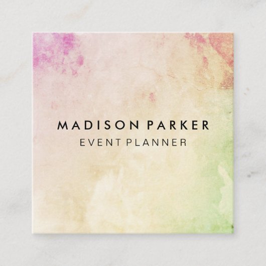 Elegante Moderne Quadratische Visitenkarte (Vorderseite)