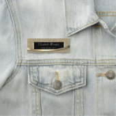 Elegante Moderne, Rahmen, Streifen, Glitzer Namensschild (Beispiel)