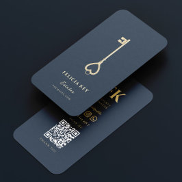 Elegante Moderne Realtor Real Anwesen Agent Dunkel Visitenkarte