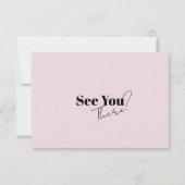 Elegante Moderne Retro Minimalistische Hochzeit RSVP Karte (Vorderseite)