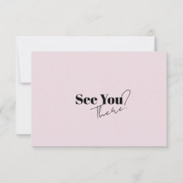 Elegante Moderne Retro Minimalistische Hochzeit RSVP Karte