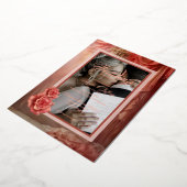 Elegante moderne romantische Goldfolie der Rose Folieneinladung (Gedreht)