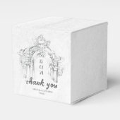 Elegante Moderne Römische Minimalistische Gastgesc Geschenkschachtel (Vorderseite)