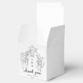 Elegante Moderne Römische Minimalistische Gastgesc Geschenkschachtel (Geöffnet)