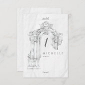 Elegante moderne römische Minimalistische Tafelkar (Vorne/Hinten)