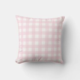 Elegante moderne rosa Buffalo Kariert. Dekokissen