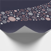 Elegante moderne rosa metallische geschenkpapier (Ecke)