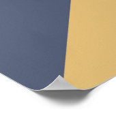 Elegante moderne rosa Navy Blue Gold Formen Kunst, Poster (Ecke)