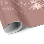Elegante Moderne Rosa Rose Gold Weihnachtsbaum Geschenkpapier (Rolleneckpunkt)