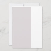 Elegante moderne, rosafarbene Rosenblüte Verlobung Ankündigung (Rückseite)