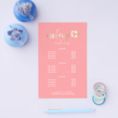 Elegante, moderne Rose aus Kupfer, goldene Lippen Flyer (Einzeln)