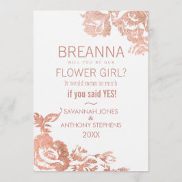 Elegante Moderne Rose Einladung