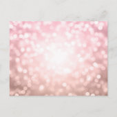 Elegante Moderne Rose Gold 30. Geburtstag Party Einladungspostkarte (Rückseite)