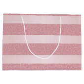 Elegante Moderne Rose Gold Glitzer Glamour Vorlage Große Geschenktüte (Rückseite)
