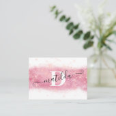 Elegante moderne Rose Gold Glitzer Makeup Künstler Visitenkarte (Stehend Vorderseite)