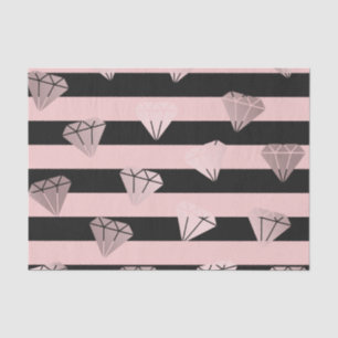 Elegante moderne Rose mit goldenem Streifen Seidenpapier