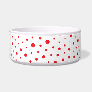 Elegante moderne Rote Tupfen - fertigen Sie BG Napf