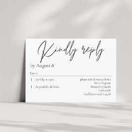 Elegante, moderne RSVP-Karte RSVP Karte