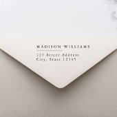 Elegante Moderne Rücksendeadresse Permastempel