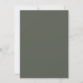 Elegante Moderne Rustikale Wildblume Hochzeit Einladung (Rückseite)