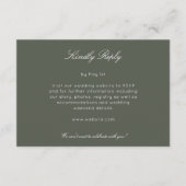 Elegante Moderne Rustikale Wildblume Hochzeit RSVP Karte (Vorderseite)