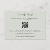 Elegante Moderne Rustikale Wildblume Hochzeit RSVP Karte (Vorderseite)