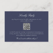 Elegante Moderne Rustikale Wildblume Hochzeit RSVP Karte (Vorderseite)