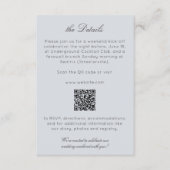 Elegante Moderne rustikale Wildblume Hochzeitsdeta Begleitkarte (Vorderseite)