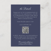 Elegante Moderne rustikale Wildblume Hochzeitsdeta Begleitkarte (Vorderseite)