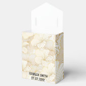 Elegante, moderne Sammlung von weißer Blumen Geschenkschachtel (Geöffnet)