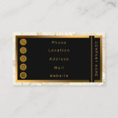 Elegante, moderne Sammlung von weißer Blumen Visitenkarte (Rückseite)